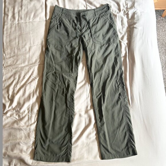 Green North Face Hiking Pants - Picture 1 of 5